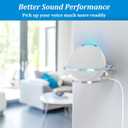 PlusAcc Wall Mount for Pop - Sturdy Clear Stand Shelf for Pop & Dot 5 & Homepod Mini, Space Saving Wall Holder Bracket, Built-in Cable Management