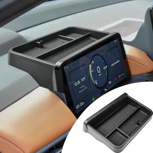 EDBETOS Dash Console Storage Organizer Compatible with 2024 2025 2026 Honda Prologue EV Interior Accessories 11-inch Display Cluster Dashboard Organizer Tray Extra Storage Space w/Sunglasses Holder
