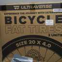 ULTRAVERSE 20x4 E-Bike Fat Tire - Robust, High-Performance 20inch Fat Tyre for MTB and Ebikes, Durable All-Terrain Directional Tread, Superior Density for Street & Trail Adventures-2 Unit
