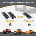 Magisale Low Profile Plastic Car Service Ramps 3 Ton Heavy Duty Truck Vehicle Ramps for Oil Changes& Maintenance- 2 Pack