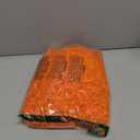 6 Pcs Orange Pom Poms Cheerleading Metallic Foil Orange Cheerleading Pom Poms with Plastic Handles Orange Pom Poms for Cheering in Sports Meet Competition Fields and Other Festive Occasions, 30 Grams