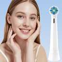 Replacement Heads Compatible with Oral B iO for Gentle Dental Care, Toothbrush Compatible with Oral B iO 2/3/4/5/6/7/8/9/10 Series Electric Toothbrush, Medium Bristles (6 Black/White)