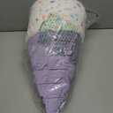 Ice Cream Plush Pillow, Ice Cream Stuffed Plush, Food Plush Pillow, Home Decoration Gift for Kids Adults (Light Purple)