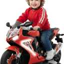 Kid Trax 6V Glow Electric Toddler Kids Motorcycle - Toddler Bike, Indoor/Outdoor Toys, Durable, LED Headlights and Body Light, Realistc Sounds, Kids Ride On Toys, Max Weight 65lbs, Ages 3+, RED