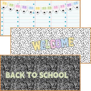 Hahafelt 3 Pack 47 x 108 in Fabric Bulletin Board Roll,Mixed