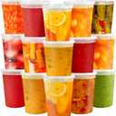 50 Pack 32oz Plastic Deli Food Storage Containers, Clear Soup Containers With Leakproof Lids, Meal Prep Containers, Microwave Dishwasher Freezer Safe