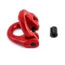 QWORK G80 Alloy Steel Hammerlock Coupling Link Connecting Link, 5/16", 2 Pack, Red, 4400 lbs Load Limit