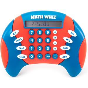 Educational Insights Math Whiz - Electronic Math Games, Addition, Subtraction, Division, and Multiplication Game, Handheld Games for Kids, Interactive STEM Learning Tools for Ages 6+