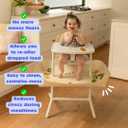 CATCHY -Food Catcher- Compatible with Cybex Lemo High Chair +12 Other High Chairs -Highchair Sold Separately- Baby & Toddler Food & Mess Catcher -Premium Linen Inspired- Under High Chair Accessory, Sandstone, For Cybex Lemo