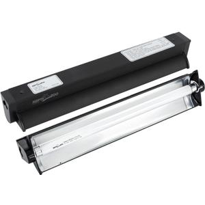 REPTI ZOO 8W Reptile T5 HO UVB Lighting Combo Kit, Light Fixture Reptile Terrarium Hood, with Detachable Curved Reflector and 1pc Desert 10.0 UVB T5 Lamp, ETL certificated