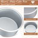 Gerrii 18 Pcs 4 Inch Cake Pans Nonstick Aluminum Small Round Cake Baking Pans Molds for Cheese, Pizza, Quiche, Home Party Baking Supplies, Leakproof and Easy Release