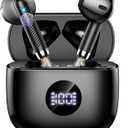 Wireless Earbuds, Bluetooth Headphones 5.4 HiFi Stereo, in Ear Earphones with 4 ENC Noise Cancelling Mics, 40H Playtime Ear Buds with Mini Case, IP7 Waterproof Headset with LED Display, USB C Charging