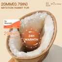 Genuine Suede Women's Snow Boots for Women Mid Calf Boot with Side Zipper Comfortable Warm Winter Boot Anti-Slip Outsole Outdoor Brown Size 7.5 (Brown)