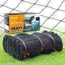Heavy Duty Bird Netting for Chicken Coop with 1" Mesh, 50x50 ft Reinforced HDPE Poultry Netting, Durable & Reusable Chicken Netting for Hawks, Predator Proof for Farm, Fence, Garden & Orchard
