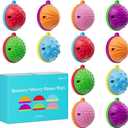 Fidget Toys for Adults Kids,12PCS Sensory Worry Dome Toys for Stress Anxiety Autistic ADHD, Calm Down Travel Airplane Essentials Students Prizes Toys, Stuffers Gifts for Teen Boys Girls