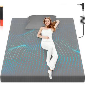 Grounding Sheet, 90% Organic Cotton + 10% Pure Silver Organic Fitted Grounded Sheet for Improved Sleep, Connected Earth Energy - Healthy Sleep Therapy (Gray, Queen (60 * 80 * 15inch))