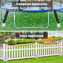 BeneLabel 2/4 Pack 18" 30" Ground Anchors Screw in Mobile Home Anchors Kits 2.8" Wide Tapered Spiral Trampoline Anchor Set with Bracket Swing Set Anchor for Playset, Tent, Shed, Fence, Swingset