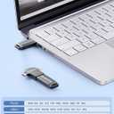 MFi Certified Photo Stick 128GB USB Flash Drive for iPhone, 4 in 1 External Thumb Drive for Picture Video Saver and Backup, High Speed USB 2.0 Memory Stick for iPhone/iPad/Android/PC (Black)