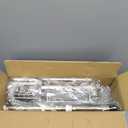 DAOYA Shower Caddy Tension Pole - Corner Shower Shelves with Soap Holder Bathroom Shower Organizer for Tub (Stainless Steel, Silver, Floor to Ceiling 25-114.2 inch)