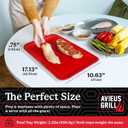 AVIEUS Grill Prep and Serve Trays | Set of 2 Stackable, Melamine Trays | Serving Tray & Marinating Tray | Serving Platter for Plating Food & BBQ Prep Tub for Marinating Meats | Grill Accessories |