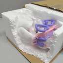 Kathfly 2 Pack Easter Bunny Table Decorations Pastel Resin Easter Bunny Figurines with Glasses for Home Tiered Tray Centerpieces Farmhouse Spring Decoration Rabbit Statue for Mantel Shelves Tabletop