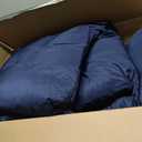 Extra Thick 5" Waterproof Porch Swing Cushions Outdoor 60 inch Swing Cushions 3 Seater Replacement with Backrest and Ties for Outdoor Furniture Patio Bench Garden(Navy Blue)