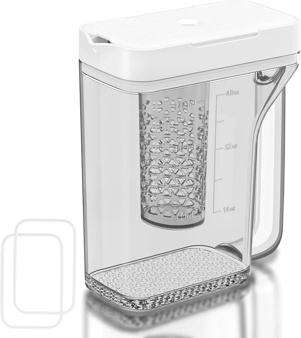 Upgraded DA97-17395B Refrigerator Water Pitcher Compatible with Samsung Water Pitcher for Fridge Door Replacement Leak-Proof Samsung Fridge Reservoir RF28R7351SR RF28R7351SG RF28R6301SR RF22R7351SR
