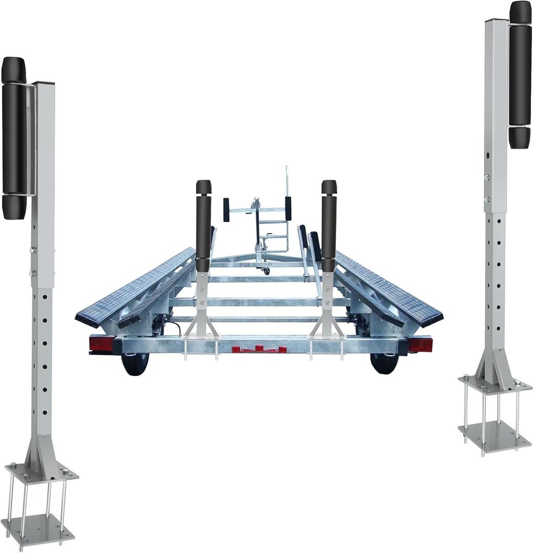 Colinktool Adjustable Boat Trailer Guide-on, Side-Mount Roller Guide-On System Fit for Ski Boat, Fishing Boat or Sailboat Trailer