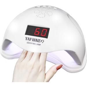 Nail Dryer, YAPINNDO Nail Lamp, Nail Fan Dryer 48W UV LED Gel Nail Dryer Curing Lamp with 4 Timer Setting LCD Screen Auto Sensor