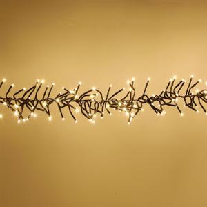 400 LED Cluser Lights, Warm White Christmas Tree Lights with Remote, 8 Modes Twinkle Outdoor Waterprfoof Plug in for Indoor, Garland, Xmas, Wedding Decor,19.56ft, Black Wire