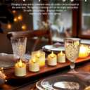 Homemory Rechargeable Flameless Candles, 2/4/6/8H Timer LED Votive Candles, 6 PCS Battery Operated Tea Lights with Timer for Table, Wedding, Christmas (USB Charging Cable Included)