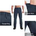 LOOGU Men's Water Resistant Tactical Pants, Ripstop Cargo Pants with Multi-Pockets Hiking Work Outdoor (30W x 30L, Navy)