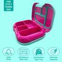 Bento Box Built in Ice Pack, Leakproof Lunch Containers with 4 Compartments - BPA Free, Microwave & Dishwasher Safe - Portable Lunch Box Perfect Size for Work and Travel - Pink