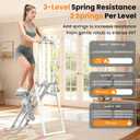 HXD-ERGO Stair Stepper for Home with 3-Level Resistance and 2 Incline Modes