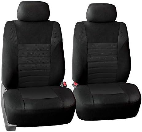FH Group Automotive Car Seat Covers Front Set Premium 3D Air Mesh Front Seat Covers, Airbag Compatible Universal Fit Interior Accessories for Cars Trucks and SUVs - Black FH Group Automotive Car Seat Covers Front Set Premium 3D Air Mesh Front Seat Covers, Airbag Compatible Universal Fit Interior Accessories for Cars Trucks and SUVs - Black
