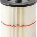 17816 Filter for Craftsman Shop Vac 9-17816 Wet Dry Vac, Replacement Red Stripe Cartridge Filter Compatible with Craftsman 5/6/8/12/16/32 Gallon and Larger Vacuum Cleaner, 1 Pack