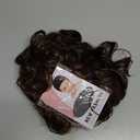 Swiking Mens Short Brown Curly Wig Fluffy with Bang Layered Halloween Costume Hair Party Cosplay Wigs for Male (Brown)