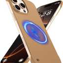 Magnetic Slim Case Fit for iPhone 16 Pro Max Phone Case 6.9"(2024) Ultra-Thin Lightweight Durable Frameless Matte Hard for agSafe Cover Case with Pull Ring Shockproof Non Slip Rope-Mocha Brown