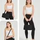 Ceneda Small Gym Bag for Women, 12 inch Mini Gym Bag with Wet Pocket, Lightweight Tote for Gym, Sport, Workout - Black