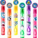 Shark Party Favors for Kids 24PCS Ocean-Themed Mini Bubble Wands, Great for Birthday Supplies, Pinata Fillers, Goodie Bags & Classroom Rewards