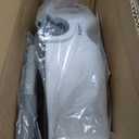 Carex E-Z Lock Raised Toilet Seat with Handles - 4.5 Inch Toilet Seat Riser with Arms, Toilet Riser Fits Most Toilets, Elongated or Round, Toilet Seat Lifter, White