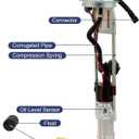 2204306 Fuel Pump Assembly Compatible with 2009-2013 Polaris Ranger 500 EFI CREW Midsize 2008-09 Ranger 700 CREW XP 10 Ranger 800 EFI CREW EFI 4x4 6x6 (Not 6-hole version)