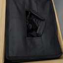 Navatiee Big Wheels Collapsible Wagon Cart Foldable, Heavy Duty Beach Wagon with Silent All-Terrain Wheels, Folding Utility Grocery Cart with Side Pocket and Brakes for Camping Garden Sports, Black