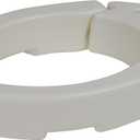 Drive Medical RTL12608 Hinged Toilet Seat Riser, Elongated Seat, White