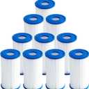 20 Micron Pleated Sediment Filter 5"x2.5" (10 Pack) Replacement Most Cold Plunge Filter Cartridge Compatible with Cold Plunge Chiller,Ice Bath Chiller