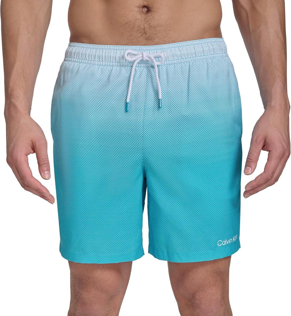 Calvin Klein Men's Volley Quick Dry Lightweight Swim Trunk, Large