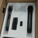 RHM K666PLUS Karaoke Machine with Powerful Sound, Deep Bass & Led Light, 2 Wireless Microphones, 7 Hours Playtime, Support Bluetooth/AUX/USB/PC for Outdoor Party