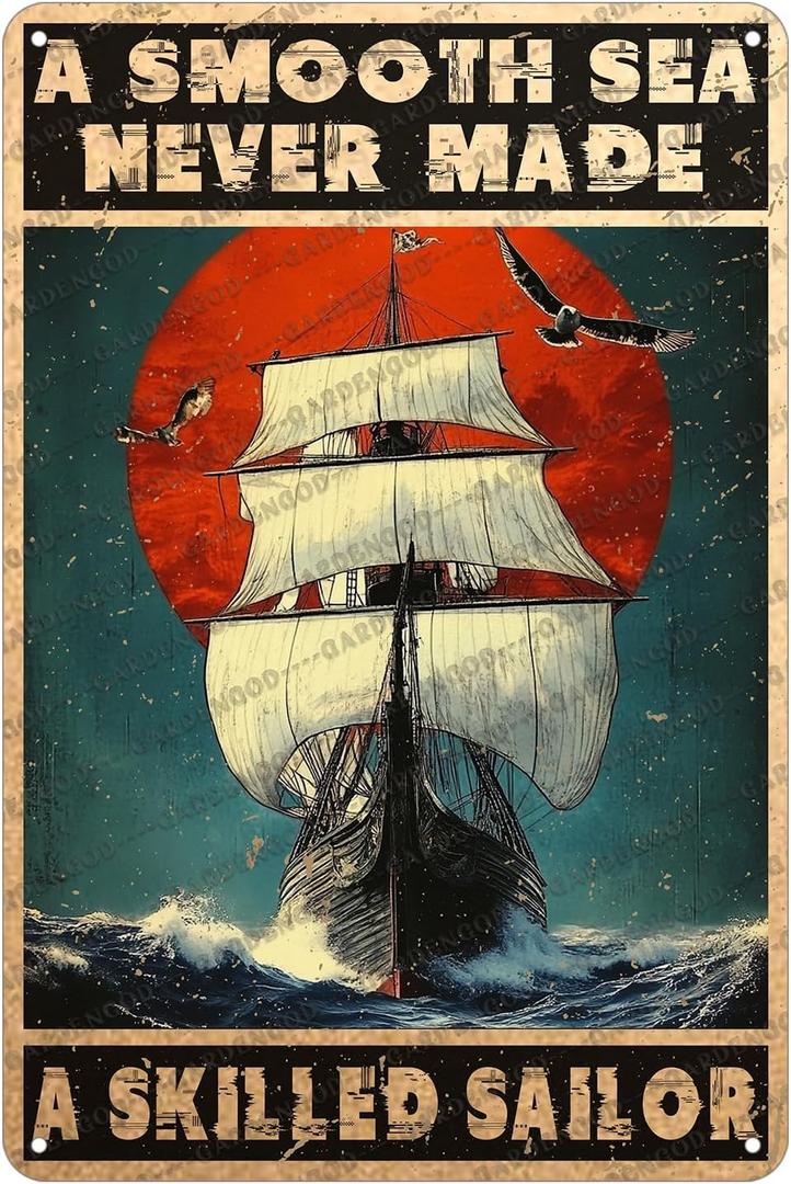 Vintage Metal Tin Sign A Smooth See Never Made A Skilled Navy Metal Poster Plaque Rustic Home Kitchen Bathroom Aluminium Sign Wall Decor 12x8 Inch
