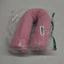 Dot&Dot Twist Memory Foam Travel Pillow for Airplanes - Travel Neck Pillow for Sleeping - Airplane Pillow for Neck Support, Chin, Lumbar and Leg - Bendable Neck Roll Pillow Travel Essentials, (Pink)