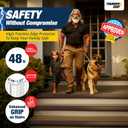 Stair Edge Protector 48 Ft - Brown Rubber Edge Trim for Steps - Stair Nose Molding - Rubber Nose Trim - Fit for Indoor and Outdoor - Non Slip and Waterproof